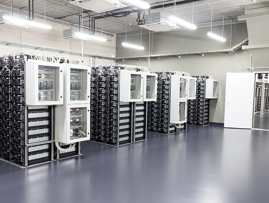 Erweiterung des Batteriespeichers - Innenansicht